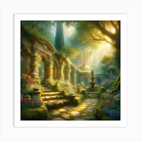 Garden Path 1 Art Print