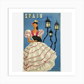 Vintage Travel Poster Spain Art Print