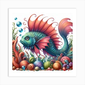 Fantastic fish 1 Art Print