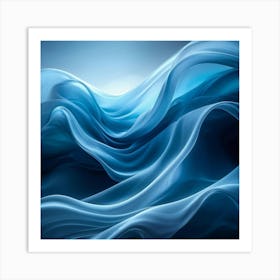 Abstract Symphony Visualized In Dynamic Curves The Flowing Elegance Of A Graceful And Intricate Des Art Print