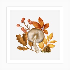 Whimsical autumn Art Print