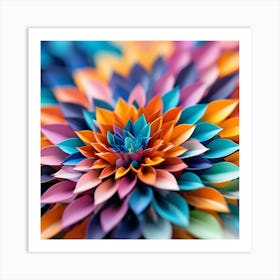 Origami Flower Art Print