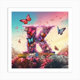 Butterfly K Art Print