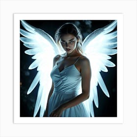 Angel In Glow - Diverse Art Illustration 76 Art Print