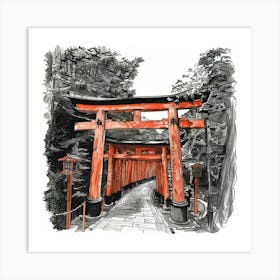 Fushigi Gate 4 Art Print