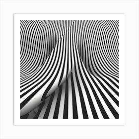 Abstract Wavy Pattern 9 Art Print