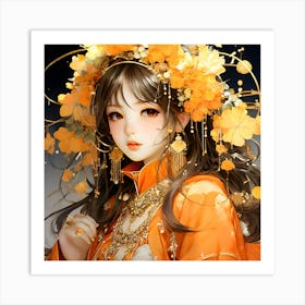 Chinese Girl Art Print