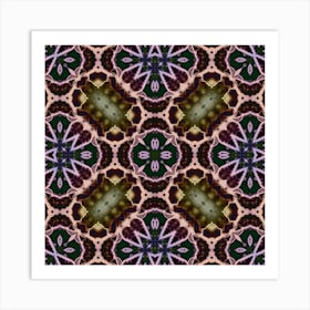 Abstraction Mandala Flower Art Print