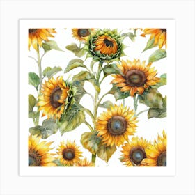 Sunflowers 16 Art Print