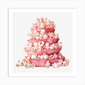 Pink Popcorn 12 Art Print