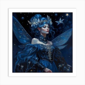 Blue Fairy 2 Art Print