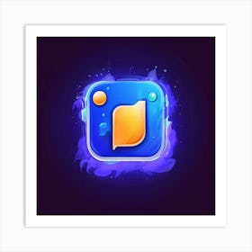 Discord Messaging App Icon Logo Gaming Community Voice Chat Social Media Platform Commun (6) Art Print