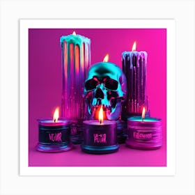 Spooky Candles Art Print