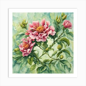 Pink Peonies Art Print