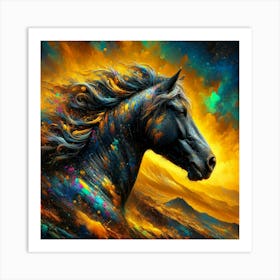 Creative Horse Beauty Illustration Nr 88 Art Print