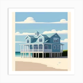 Beach House Art Print (1) Art Print
