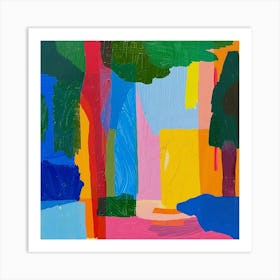 Abstract Park Collection Forest Park Portland 5 Art Print