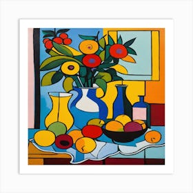 Fruit In A Vase Art Print