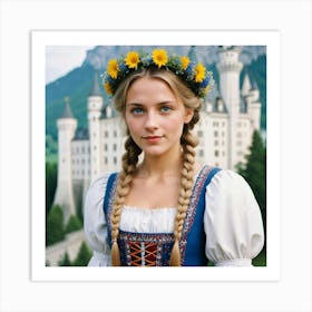 Girl In Bavaria Art Print