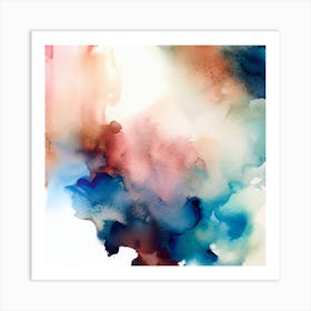 Abstract Watercolor Painting Art Print