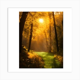 Path Through The Woods Art Print