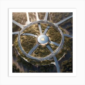 Apple'S New Headquarters 3 Art Print