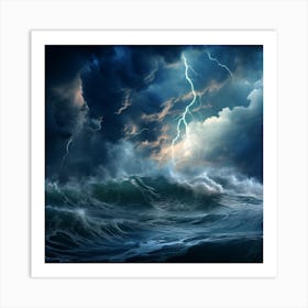 Stormy Sea 1 Art Print