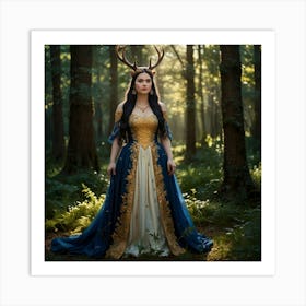 Fairy In The Forest 1 Art Print