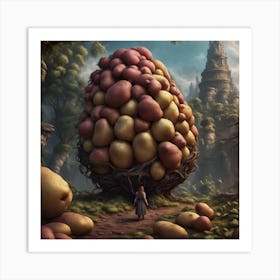 Potato Throne 1 Art Print