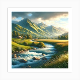 Landscape Painting Art Print