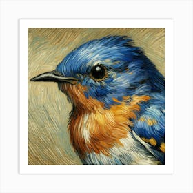 Bluebird By Vincent Van Gogh Art Print