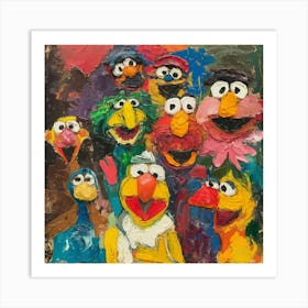 Sesame Street 3 Art Print