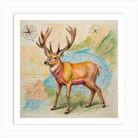 Deer! 58 Art Print