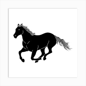 Horse Galloping Art Print