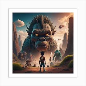 King Of Gorillas Art Print