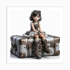 Steampunk Girl 32 Art Print