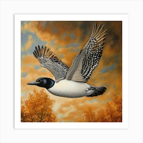 Loon In Flight Art Print