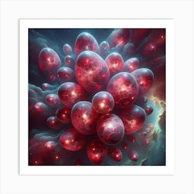 Red Nebula Art Print