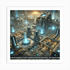 A Detailed Futuristic Scene Showcasing The Asteria Converted 1 Art Print