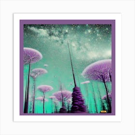 Purple Forest Art Print