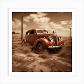 Abanded Vehicle Art Print