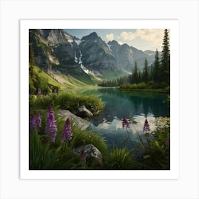 Mountain Lake 2 Art Print