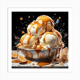 Ice Cream Sundae Art Print