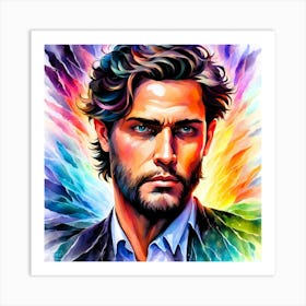 Creative Male Portrait 11 Art Print