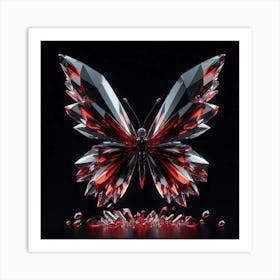 Butterfly With Diamonds 1 Art Print