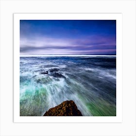 Long Exposure Of The Ocean Art Print