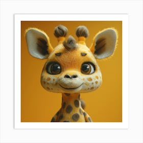 Baby Giraffe 3 Art Print