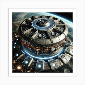 Surveillance Stations Design Converted Art Print