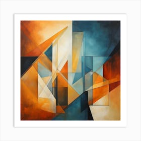 Abstract Trapezoids Art Print