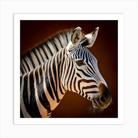 Firefly Zebra In A Mesmerizing Optical Illusion Of Stripes 40171 (2) Art Print